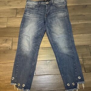 Express High Rise Jeans - Dark Blue